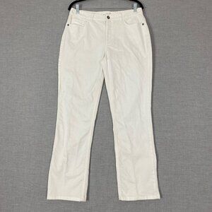 Northern Reflections Town Jeans White Mid Rise Straight Leg Sz 8 Regular